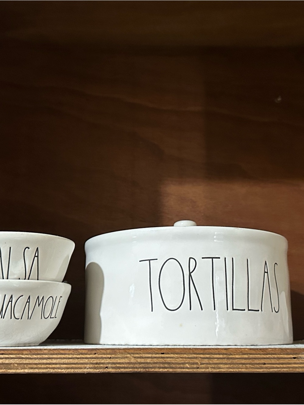 Rae Dunn White Tortillas Ceramic Canister
